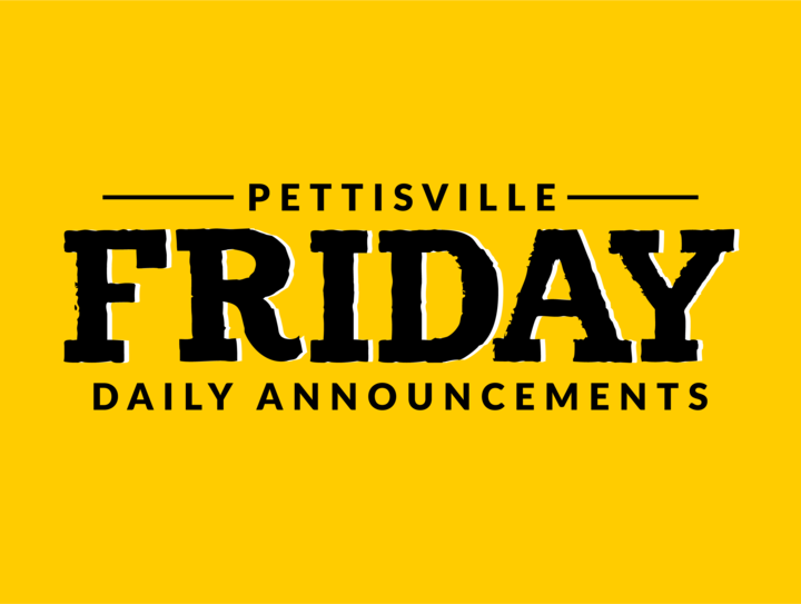 Announcements - Week of Aug. 21